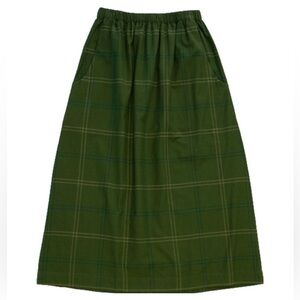 Bridge and Burn Hadley skirt in Forest plaid